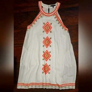 Saks Fifth Avenue White Halter DresDress, XLg